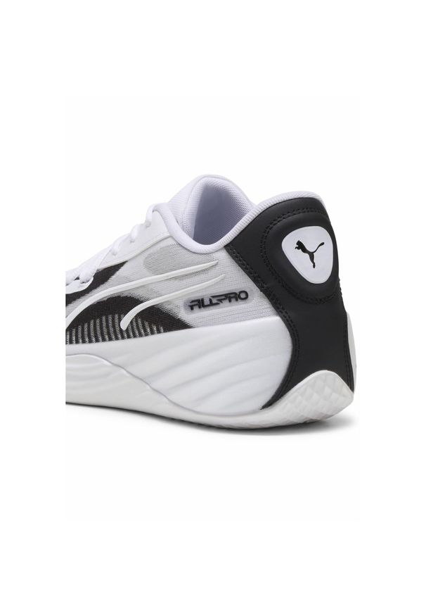 Puma - Buty koszykarskie All-Pro NITRO Team PUMA White Black. Kolor: biały, wielokolorowy, czarny. Materiał: materiał, syntetyk, tkanina. Sport: koszykówka
