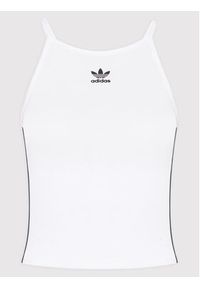 Adidas - adidas Top adicolor Classics HC1977 Biały Slim Fit. Kolor: biały. Materiał: bawełna #5