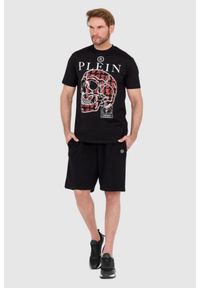 Philipp Plein - PHILIPP PLEIN Czarny męski t-shirt skull. Kolor: czarny