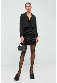 Patrizia Pepe torebka skórzana kolor czarny. Kolor: czarny. Materiał: skórzane #3