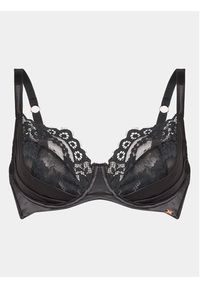 Hunkemöller Biustonosz z fiszbiną Jacqueline 202047 Czarny. Kolor: czarny. Materiał: syntetyk