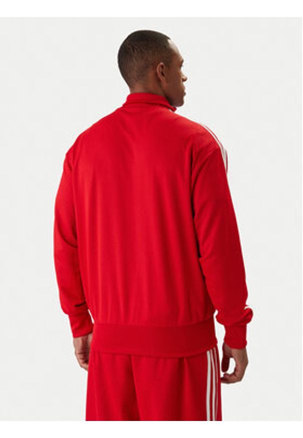 Adidas - adidas Bluza adicolor Firebird KE0788 Czerwony Loose Fit. Kolor: czerwony. Materiał: syntetyk