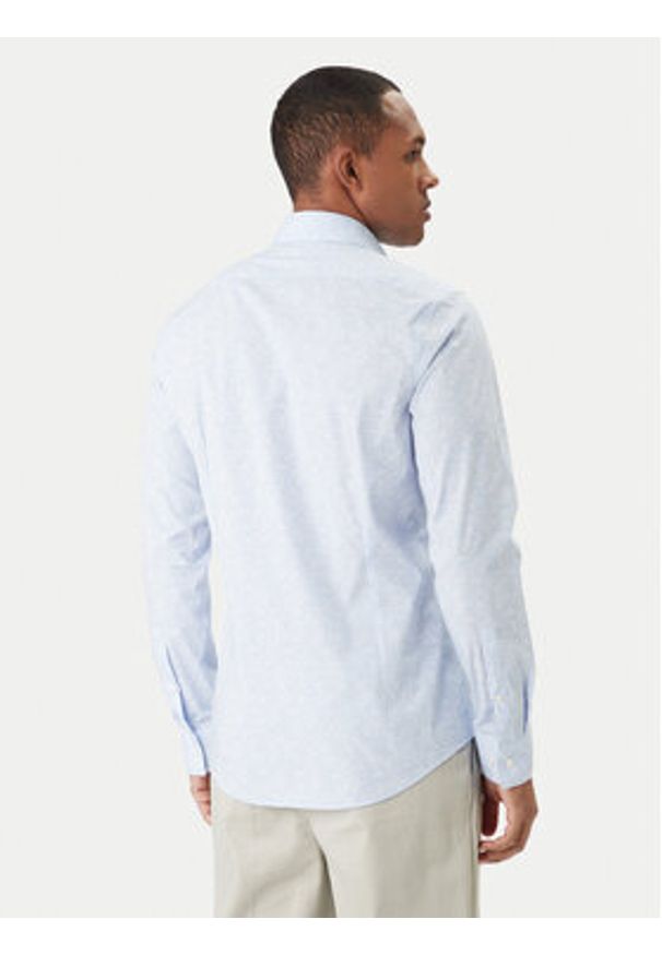 Calvin Klein Koszula LV019EU109 Niebieski Slim Fit. Kolor: niebieski. Materiał: bawełna