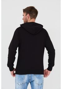Calvin Klein - CALVIN KLEIN Czarna bluza z kapturem. Typ kołnierza: kaptur. Kolor: czarny