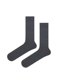 His Story - Ciepłe Wełniane Skarpetki Zimowe - Ciemnostalowe. Materiał: wełna, elastan, poliamid #2