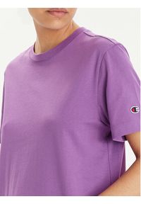 Champion T-Shirt 117207 Fioletowy Oversize. Kolor: fioletowy. Materiał: bawełna #3