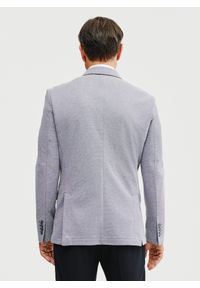Pako Lorente - Granatowa marynarka melanż. Okazja: na co dzień. Kolor: niebieski. Materiał: dzianina, poliester, bawełna. Wzór: melanż. Sezon: wiosna. Styl: casual #5