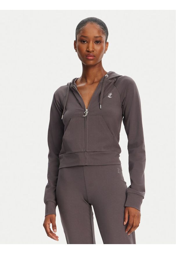 Juicy Couture Bluza Ola JCWAS125310 Szary Slim Fit. Kolor: szary. Materiał: bawełna