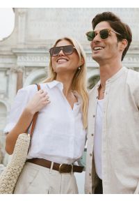 Big-Star - Okulary przeciwsłoneczne unisex z motywem zwierzęcym Kolen 803. Kolor: brązowy. Wzór: motyw zwierzęcy #6