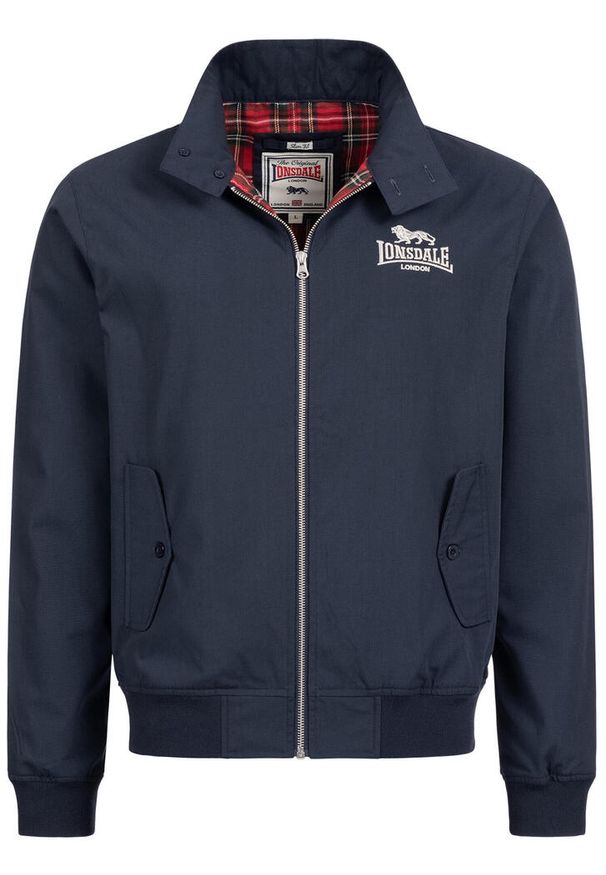 Kurtka puchowa Lonsdale Classic. Kolor: szary, niebieski, wielokolorowy. Materiał: puch. Sport: turystyka piesza