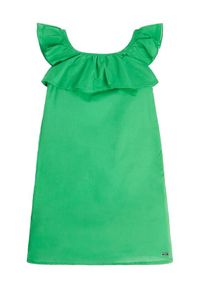 Guess Sukienka letnia J3GK19 WFBB0 Zielony Regular Fit. Kolor: zielony. Materiał: bawełna. Sezon: lato