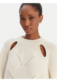 BOSS Sweter Farlant 50554767 Beżowy Relaxed Fit. Kolor: beżowy. Materiał: bawełna #3