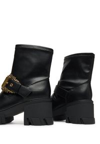 Versace Jeans Couture Botki 79VA3S80 Czarny. Kolor: czarny. Materiał: skóra