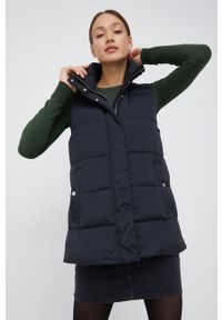 Woolrich bezrękawnik puchowy damski kolor czarny zimowy. Okazja: na co dzień. Kolor: czarny. Materiał: puch. Długość rękawa: bez rękawów. Sezon: zima. Styl: casual #1