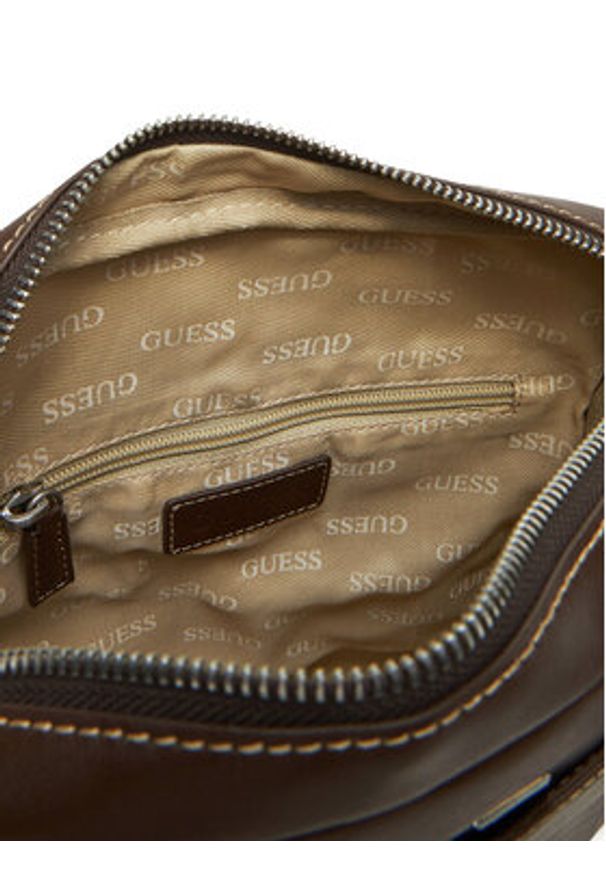 Guess Saszetka HMFITC P5159 Brązowy. Kolor: brązowy. Materiał: skóra