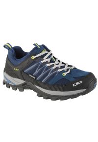 Buty trekkingowe męskie CMP Rigel Low. Zapięcie: sznurówki. Kolor: niebieski. Materiał: skóra, tkanina, zamsz, nylon, materiał, syntetyk. Szerokość cholewki: normalna