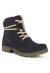 Rieker Trzewiki 78550-14 Niebieski. Kolor: niebieski. Materiał: materiał #6