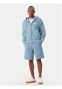 Guess Jeans Bluza M6GQB6 KCPR1 Niebieski Boxy Fit. Kolor: niebieski. Materiał: bawełna #3