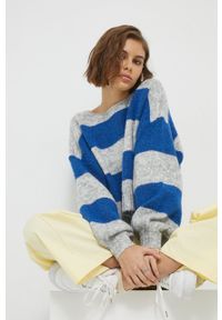 only - Only sweter damski. Kolor: niebieski. Materiał: poliester, dzianina #2