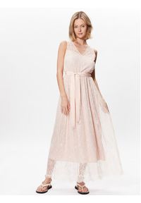 TwinSet - TWINSET Sukienka letnia 231TT2170 Różowy Regular Fit. Kolor: różowy. Materiał: syntetyk. Sezon: lato #5