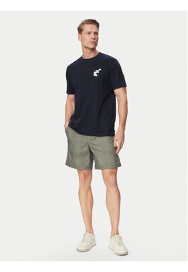 BOSS Szorty materiałowe Sandrew 50559371 Szary ciemny Regular Fit. Kolor: szary. Materiał: bawełna