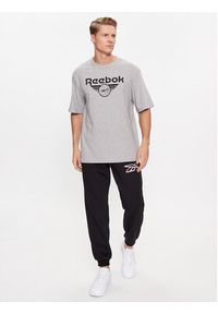 Reebok T-Shirt Basketball IL4423 Szary Regular Fit. Kolor: szary. Materiał: bawełna #3