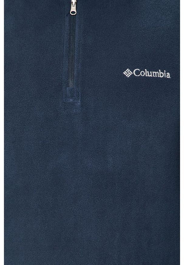 columbia - Columbia - Bluza. Okazja: na co dzień. Kolor: niebieski. Materiał: włókno, syntetyk, dzianina. Długość: krótkie. Wzór: jednolity, ze splotem. Styl: casual