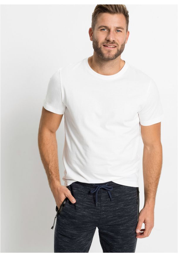 bonprix - T-shirt (3 szt.). Kolor: biały. Materiał: jersey