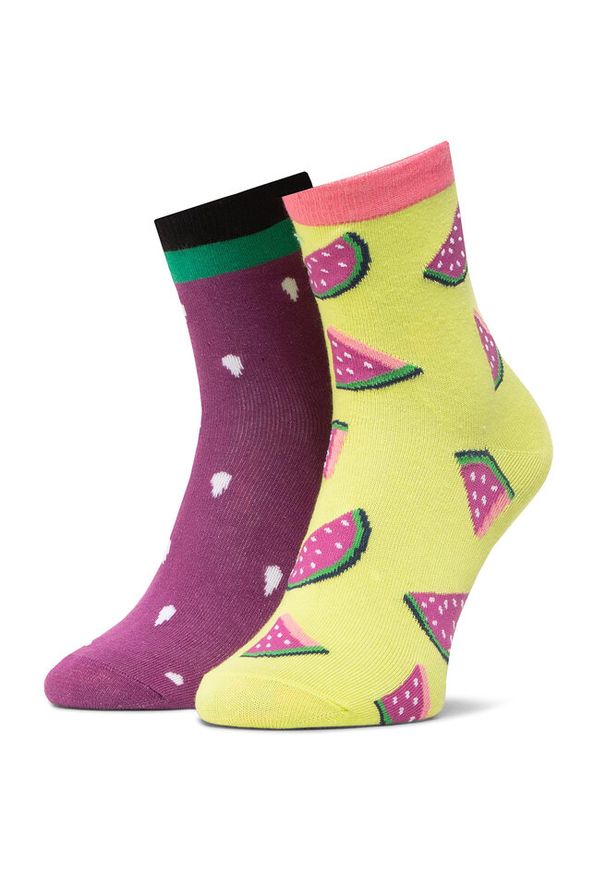 Skarpety wysokie unisex Dots Socks. Kolor: fioletowy