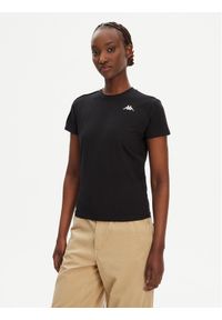 Kappa T-Shirt Banda Pippigt 351N56W Czarny Regular Fit. Kolor: czarny. Materiał: bawełna