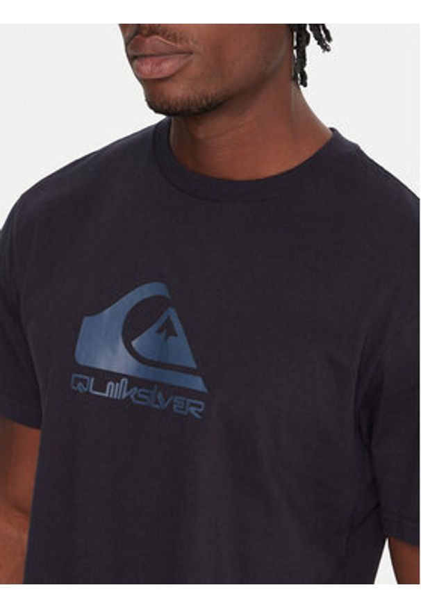 Quiksilver T-Shirt Ev Comp Logo EQYZT08182 Granatowy Regular Fit. Kolor: niebieski. Materiał: bawełna