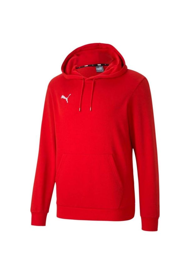 Puma - Męska Bluza Z Kapturem TeamGoal 23. Typ kołnierza: kaptur. Kolor: czerwony