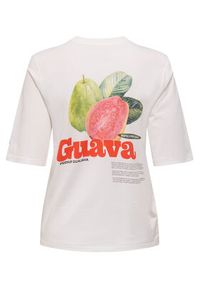 only - ONLY T-Shirt Phoebe 15351369 Biały Regular Fit. Kolor: biały. Materiał: bawełna #8