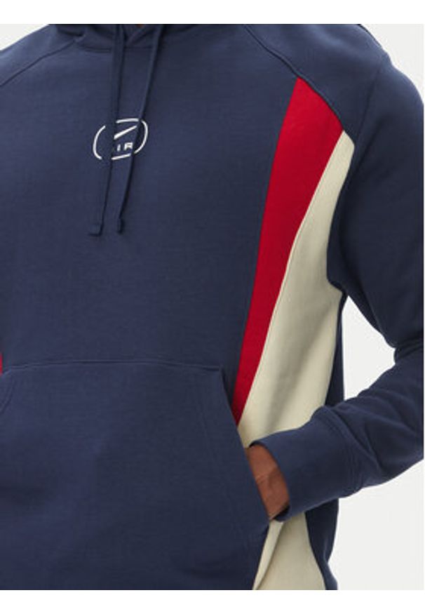 Nike Bluza HM0175 Granatowy Regular Fit. Kolor: niebieski. Materiał: bawełna