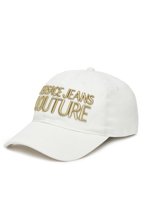 Versace Jeans Couture Czapka z daszkiem 78VAZK32 Biały. Kolor: biały. Materiał: bawełna