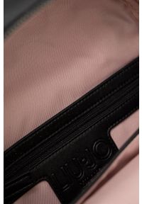 Liu Jo plecak NA2177.E0015 damski kolor czarny mały z aplikacją. Kolor: czarny. Wzór: aplikacja #2