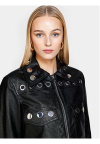 Sisley Kurtka z imitacji skóry 2X0JLN03Q Czarny Regular Fit. Kolor: czarny. Materiał: skóra #3