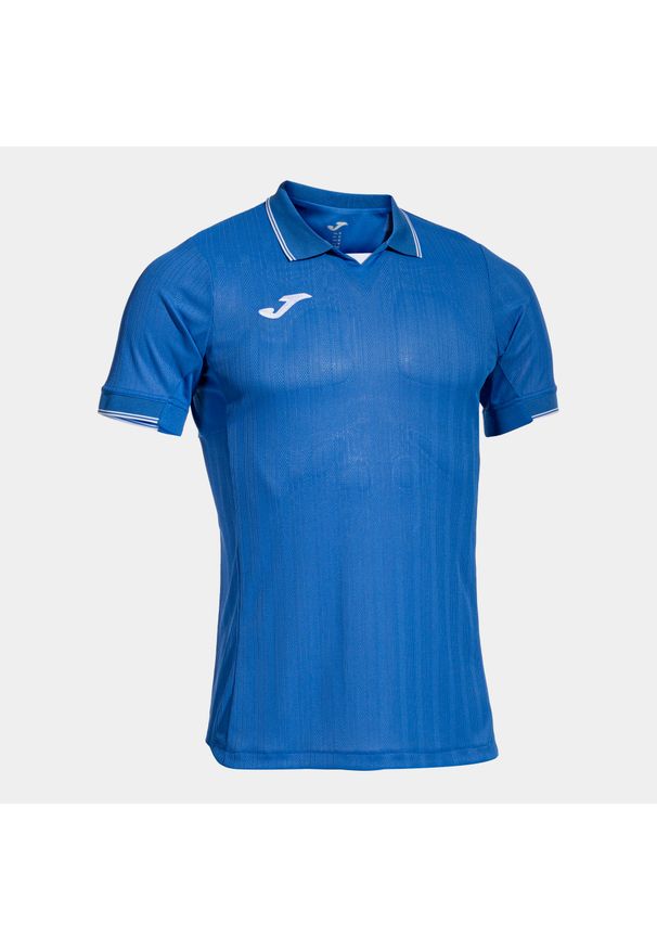 Koszulka Joma Fit One. Typ kołnierza: polo. Kolor: niebieski. Sport: piłka nożna