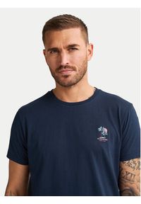 Petrol Industries T-Shirt M-1050-TSR644 Granatowy Regular Fit. Kolor: niebieski. Materiał: bawełna #4