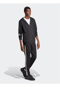 Adidas - adidas Dres 3-Stripes IC6767 Czarny Slim Fit. Kolor: czarny. Materiał: dresówka, syntetyk