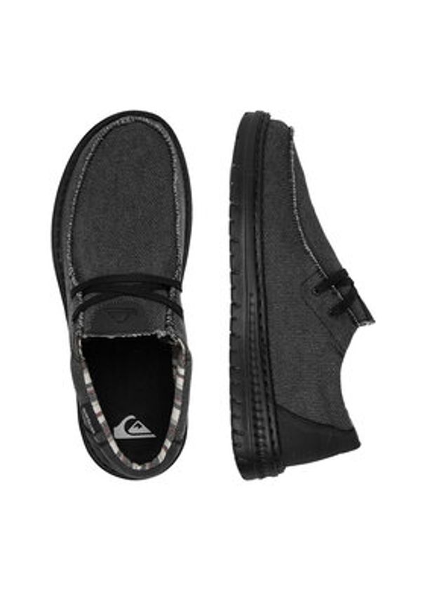 Quiksilver Półbuty WADE-02 Czarny. Kolor: czarny. Materiał: materiał