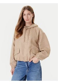 Guess Kurtka przejściowa V5YL02 WH492 Beżowy Regular Fit. Kolor: beżowy. Materiał: syntetyk