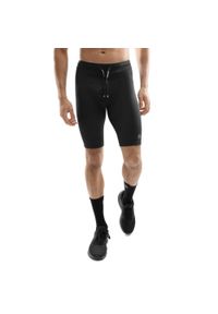 SIROKO - Męskie treningowe legginsy kolarki Fitness Siroko Press. Kolor: czarny. Materiał: materiał. Długość: krótkie. Sezon: lato. Sport: fitness
