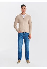 Pako Lorente - PAKO LORENTE - Rozpinany kardigan w kolorze beżowym. Okazja: na co dzień. Kolor: beżowy. Materiał: wełna, bawełna. Sezon: jesień. Styl: casual #5