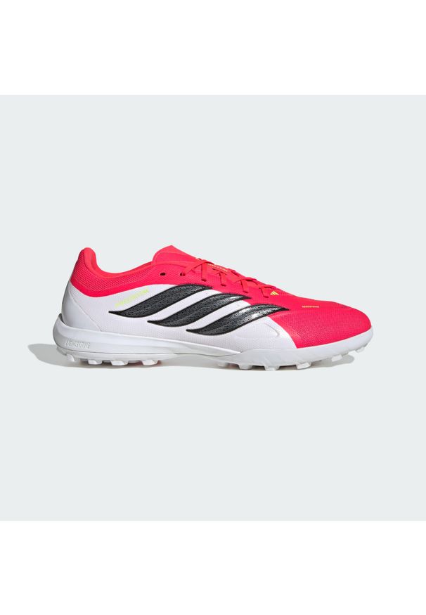 Adidas - Halowe buty piłkarskie z wywijanym językiem PREDATOR LEAGUE. Kolor: czerwony, czarny, wielokolorowy, biały. Wzór: gładki. Sport: piłka nożna