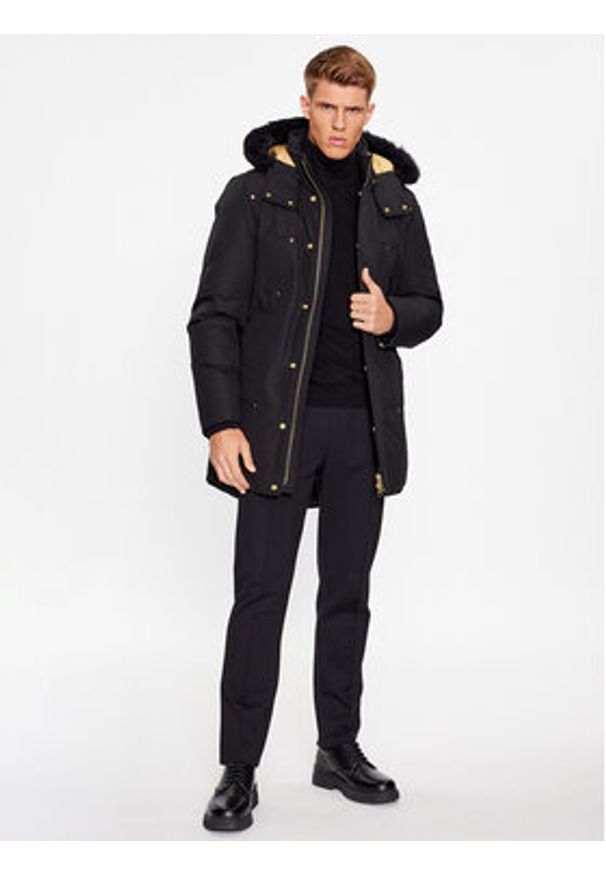 Moose Knuckles Parka Stag Lake M39MP261GS Czarny. Kolor: czarny. Materiał: bawełna