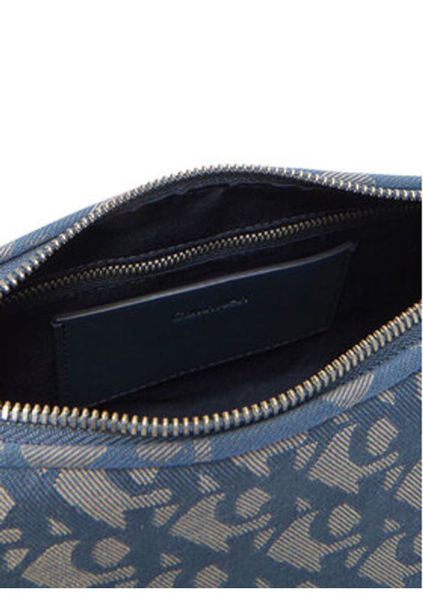 Calvin Klein Jeans Torebka Ckj Monogram Drop Sm Shoulder Ba LV04K3142G Niebieski. Kolor: niebieski