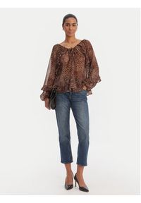 Morgan Bluzka 261-OWAY.F Brązowy Relaxed Fit. Kolor: brązowy. Materiał: syntetyk #2