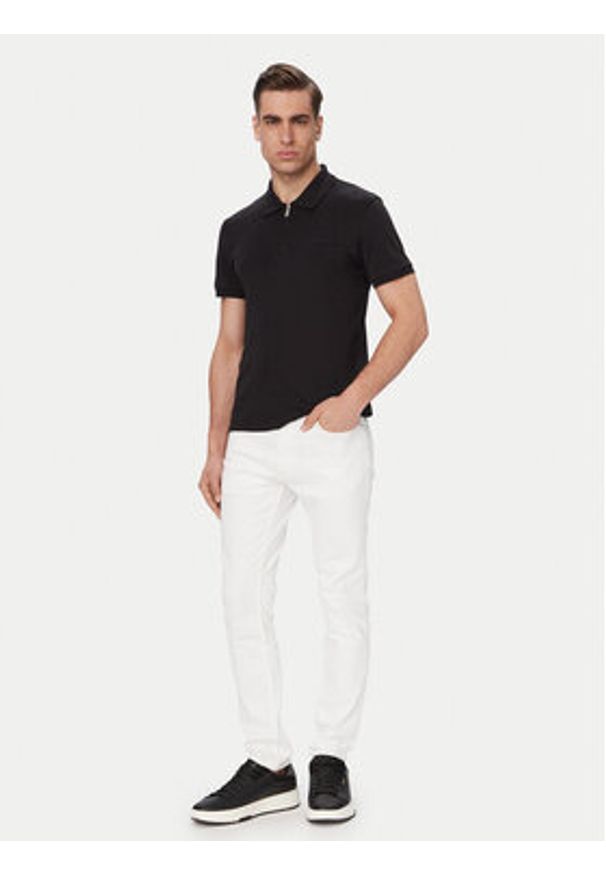 HUGO Jeansy Hugo 734 50556044 Biały Extra Slim Fit. Kolor: biały
