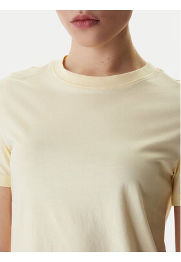 Vero Moda T-Shirt Paulina 10316991 Żółty Regular Fit. Kolor: żółty. Materiał: bawełna